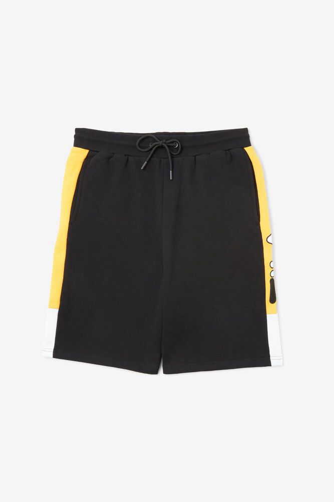 Fila Shorts Roy Mens Black - India DVU-648597